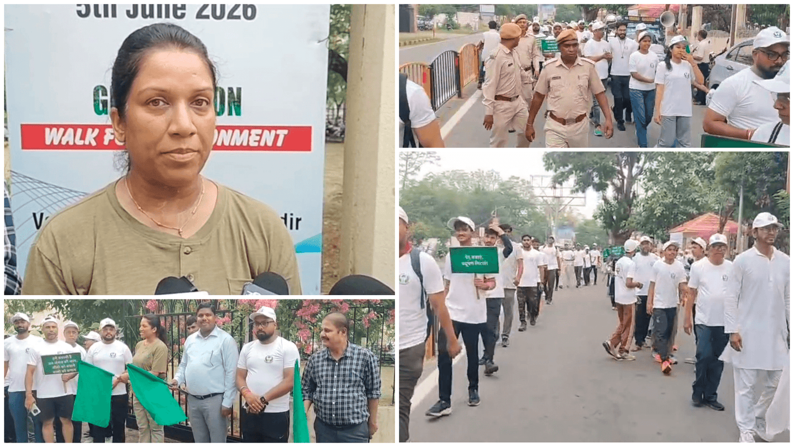 विश्व पर्यावरण दिवस पर जमशेदपुर में आयोजित ग्रीनाथॉन में शामिल प्रतिभागी