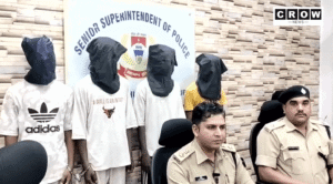 जमशेदपुर की कदमा पुलिस द्वारा गिरफ्तार किए गए फायरिंग मामले के आरोपी।