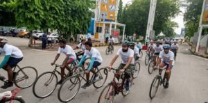 जमशेदपुर में एचआईवी जागरूकता के लिए आयोजित 22 किमी साइक्लोथोन