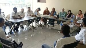 मानगो नगर निगम में पार्षद एकता मंच गठन के दौरान बैठक में मौजूद पार्षद।