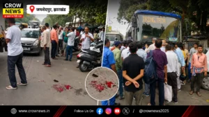 साकची के पुराने कोर्ट के पास बस की टक्कर में घायल स्कूटी सवार युवक
